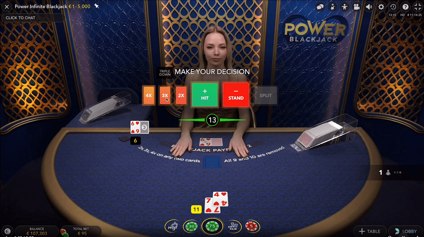 Power Blackjack (Evolution Gaming) Image 1